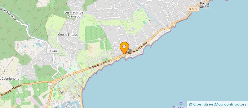 localisation de l'entreprise MONSIEUR JORDANE DUPONT  GRIMAUD