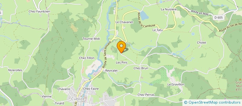 localisation de l'entreprise MONSIEUR JORDANE FEDON  CUBLIZE