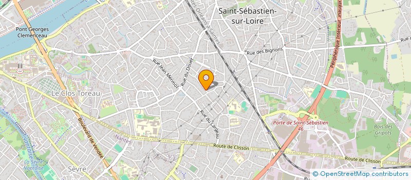 localisation de l'entreprise MONSIEUR JORDANE GENDRE  SAINT-SEBASTIEN-SUR-LOIRE