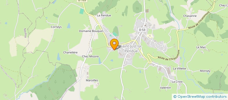 localisation de l'entreprise MONSIEUR JORDANE GUILLOT  SAINT-JUST-LA-PENDUE