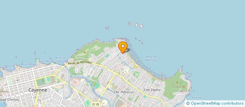 localisation de l'entreprise MONSIEUR JORDANE JEAN MARIE  CAYENNE