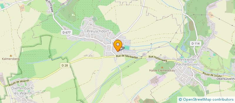 localisation de l'entreprise MONSIEUR JORDANE JUND  HOFFEN