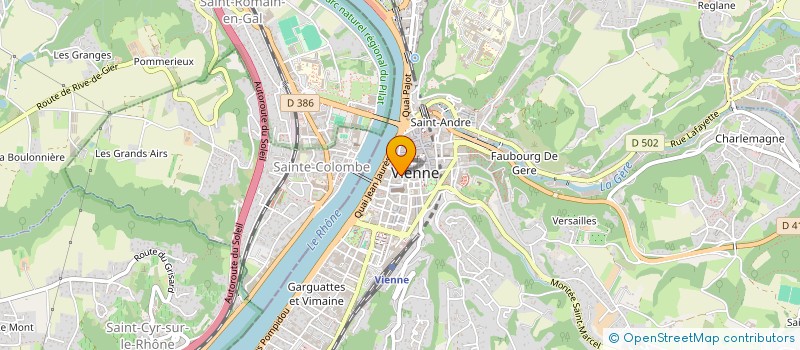 localisation de l'entreprise MONSIEUR JORDANE MARTEL à VIENNE