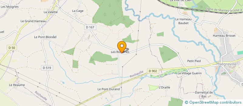 localisation de l'entreprise MONSIEUR JORDANE PESNEL  ROCHEVILLE