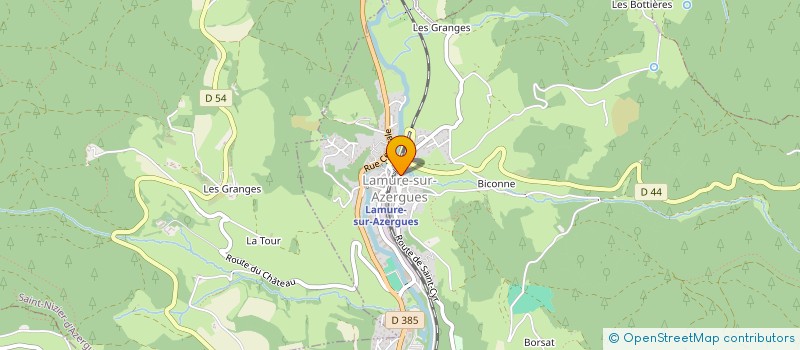 localisation de l'entreprise MONSIEUR JORDANE ROCHE  LAMURE-SUR-AZERGUES