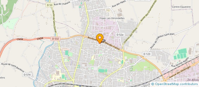 localisation de l'entreprise MONSIEUR JORDANN PAYRAUD à ROMANS-SUR-ISERE