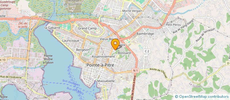 localisation de l'entreprise MONSIEUR JORDANY JEAN LOUIS  LES ABYMES