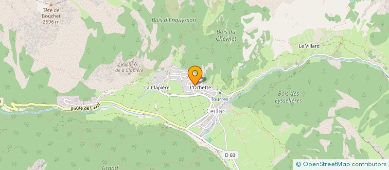 localisation de l'entreprise MONSIEUR JORDI DUBIEZ  CEILLAC