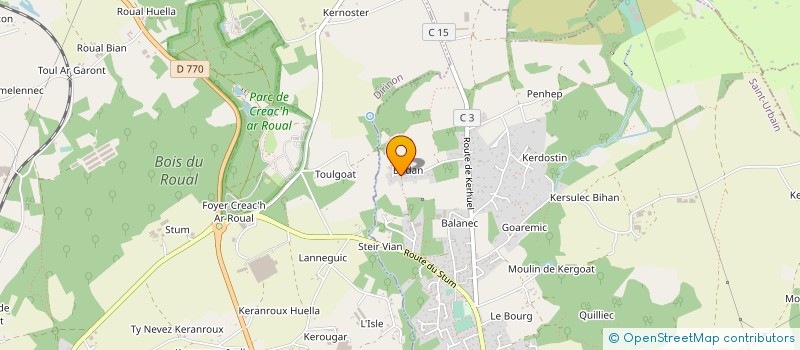 localisation de l'entreprise MONSIEUR JORDI LE GOFF  SAINT-URBAIN