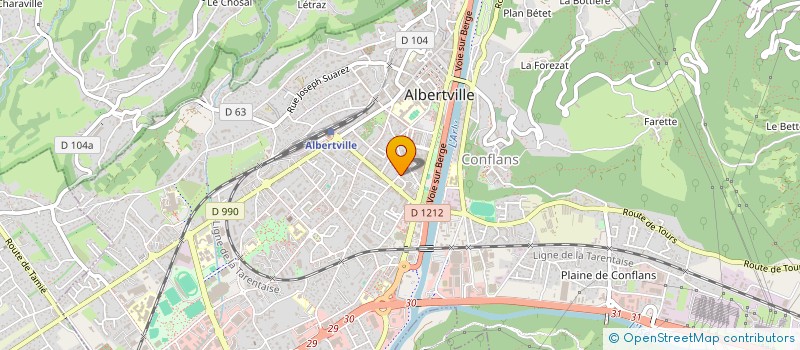 localisation de l'entreprise MONSIEUR JORDY ANAIS  ALBERTVILLE