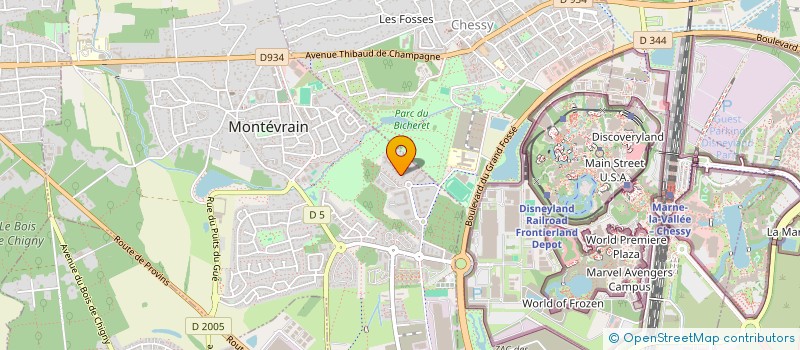 localisation de l'entreprise MONSIEUR JORDY BOELEN  MONTEVRAIN