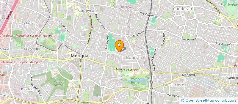 localisation de l'entreprise MONSIEUR JORDY DJOME BATHU  MERIGNAC
