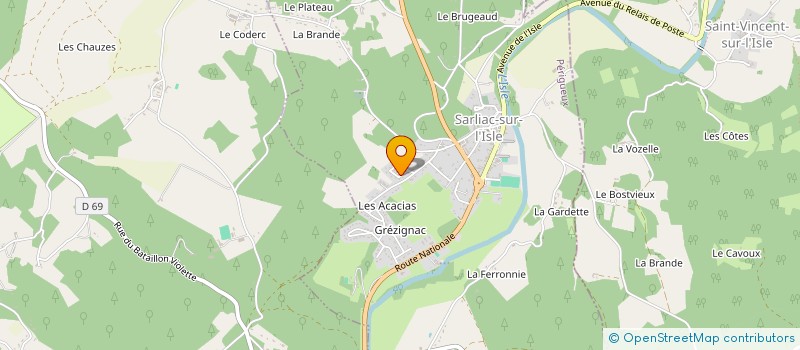 localisation de l'entreprise MONSIEUR JORDY DOUBLET  SARLIAC-SUR-L'ISLE