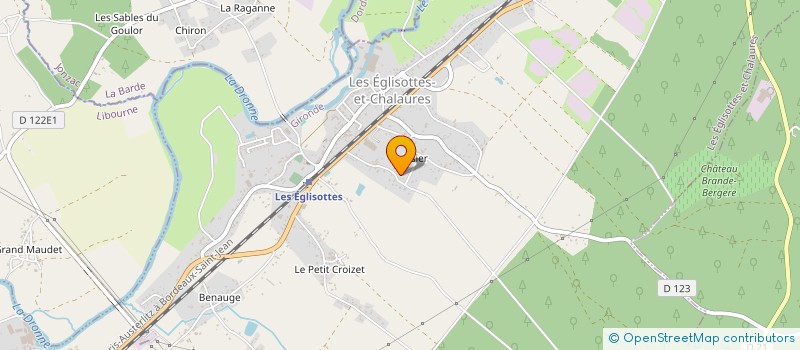 localisation de l'entreprise MONSIEUR JORDY FLORES à LES EGLISOTTES-ET-CHALAURES