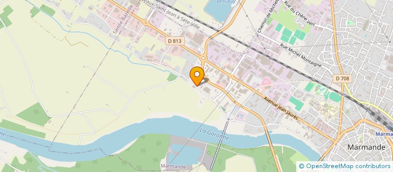 localisation de l'entreprise MONSIEUR JORDY GAUNAND  MARMANDE