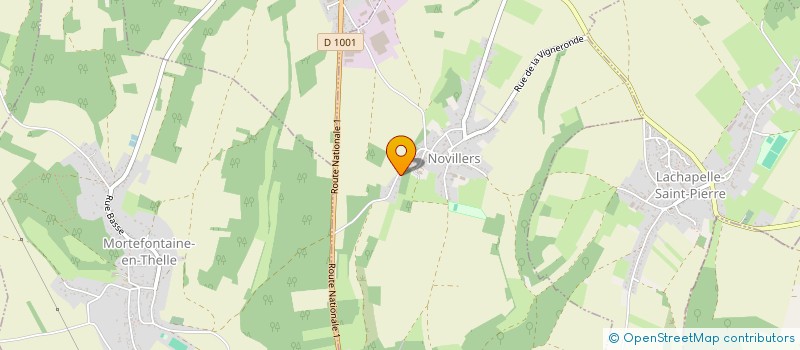 localisation de l'entreprise MONSIEUR JORDY GIRARD  NOVILLERS