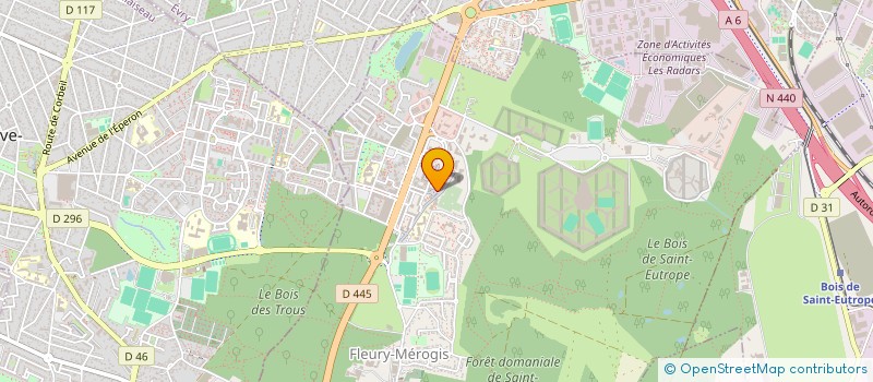 localisation de l'entreprise MONSIEUR JORDY KIANGEBENI  FLEURY-MEROGIS