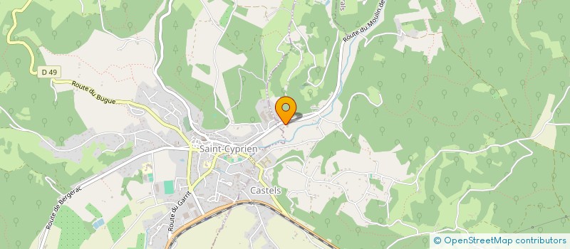 localisation de l'entreprise MONSIEUR JORDY MARTO  CASTELS ET BEZENAC