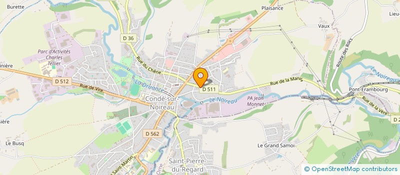 localisation de l'entreprise MONSIEUR JORDY MICHAUD  CONDE-EN-NORMANDIE