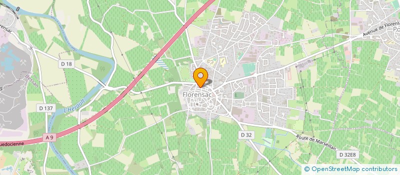 localisation de l'entreprise MONSIEUR JORDY POITRE  FLORENSAC