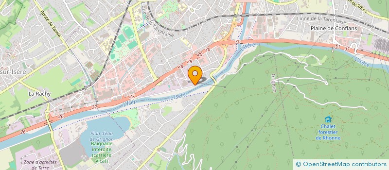 localisation de l'entreprise MONSIEUR JORDY SEIGLER  ALBERTVILLE