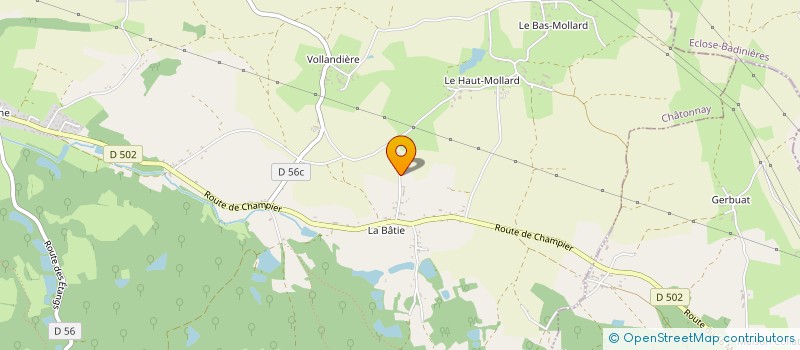 localisation de l'entreprise MONSIEUR JORDY SIMON à CHATONNAY
