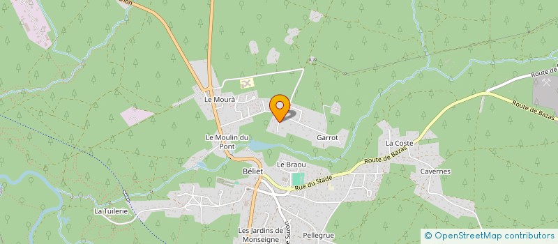 localisation de l'entreprise MONSIEUR JORG GILLWALD  BELIN-BELIET