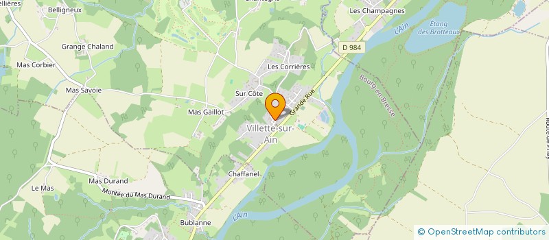 localisation de l'entreprise MONSIEUR JORGE AGUSTIN ESTEBAN CASAS à VILLETTE-SUR-AIN