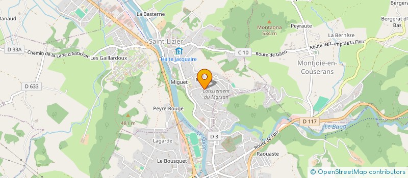localisation de l'entreprise MONSIEUR JORGE ALMEIDA CARDINA à SAINT-LIZIER