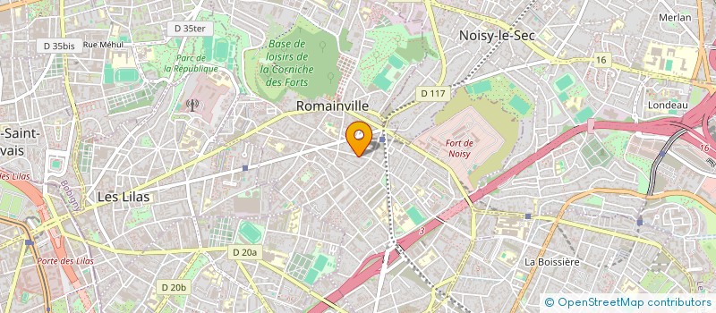 localisation de l'entreprise MONSIEUR JORGE ALVAREZ à ROMAINVILLE