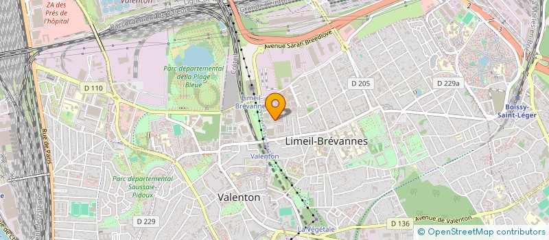 localisation de l'entreprise MONSIEUR JORGE ALVES RIBEIRO  LIMEIL-BREVANNES