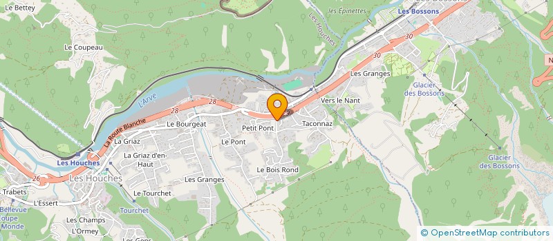 localisation de l'entreprise MONSIEUR JORGE BAEZA RIOJA  LES HOUCHES