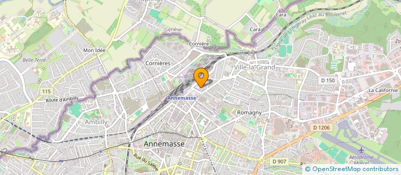 localisation de l'entreprise MONSIEUR JORGE CABALLERO WEBER  ANNEMASSE