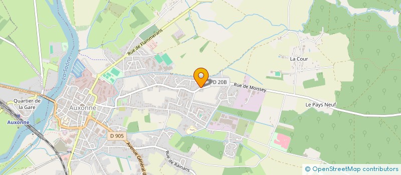 localisation de l'entreprise MONSIEUR JORGE DA SILVA VIDINHA  AUXONNE