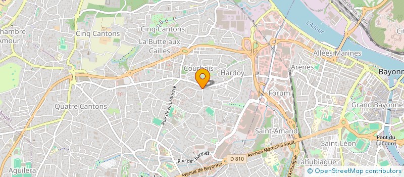 localisation de l'entreprise MONSIEUR JORGE DE CARVALHO LEITE  ANGLET