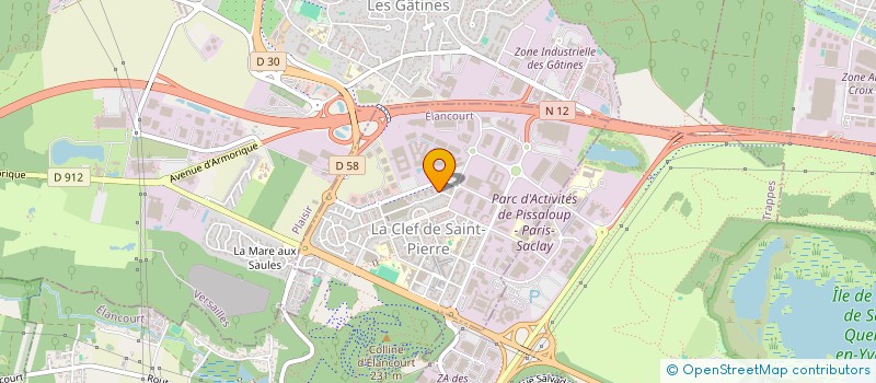 localisation de l'entreprise MONSIEUR JORGE DJATA  ELANCOURT