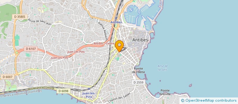 localisation de l'entreprise MONSIEUR JORGE DOS SANTOS BENTO à ANTIBES