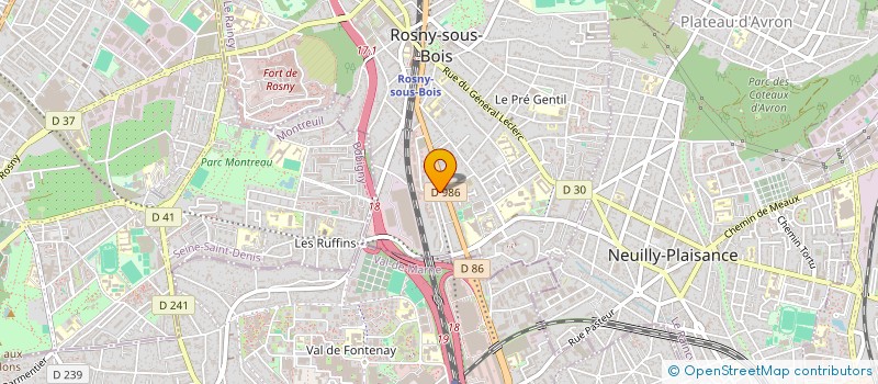 localisation de l'entreprise MONSIEUR JORGE GAMEIRO à ROSNY SOUS BOIS