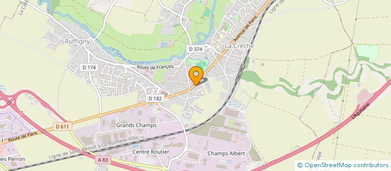 localisation de l'entreprise MONSIEUR JORGE GANTE GONCALVES  LA CRECHE