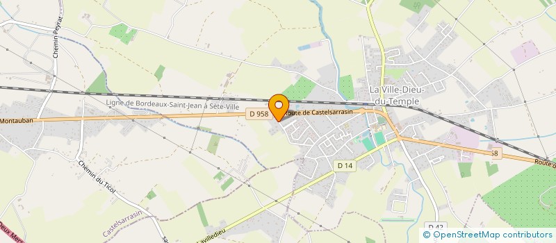 localisation de l'entreprise MONSIEUR JORGE GARCIA  LA VILLE-DIEU-DU-TEMPLE