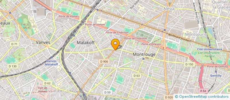 localisation de l'entreprise MONSIEUR JORGE GASPAR  MONTROUGE