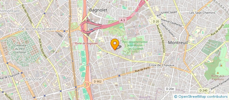 localisation de l'entreprise MONSIEUR JORGE GONCALVES à BAGNOLET