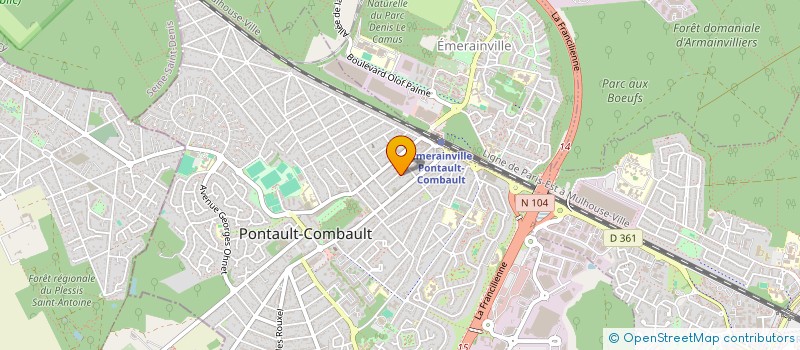 localisation de l'entreprise MONSIEUR JORGE GONCALVES DE BARROS à PONTAULT-COMBAULT