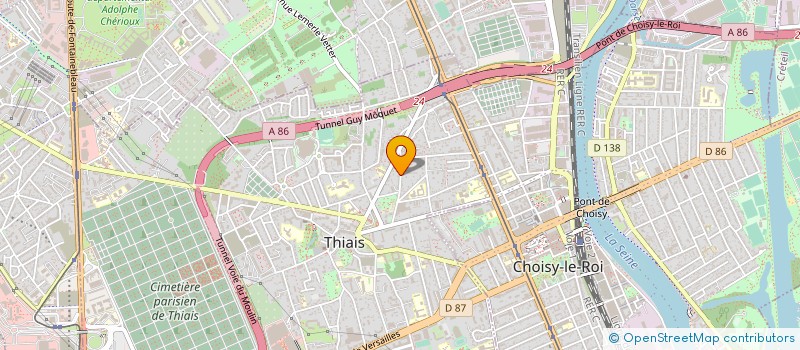 localisation de l'entreprise MONSIEUR JORGE GONCALVES RIBEIRO  THIAIS