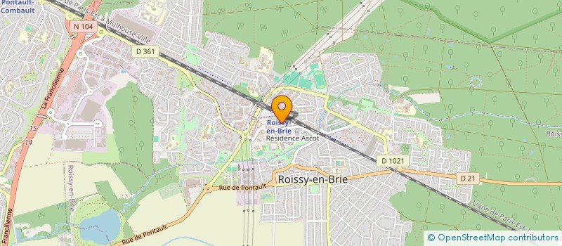 localisation de l'entreprise MONSIEUR JORGE JORGE PEREIRA à ROISSY-EN-BRIE