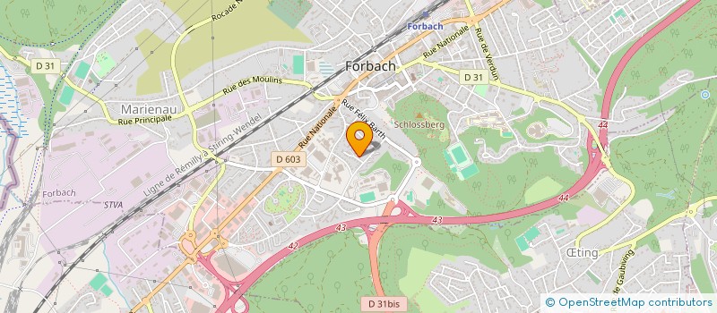 localisation de l'entreprise MONSIEUR JORGE LOUREIRO SANTIAGO  FORBACH