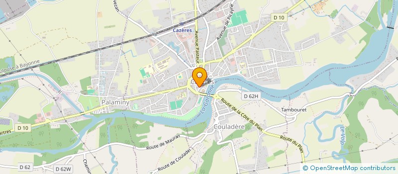 localisation de l'entreprise MONSIEUR JORGE MACHADO DOS SANTOS  CAZERES