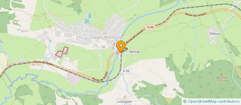 localisation de l'entreprise MONSIEUR JORGE MIGUEL RAMOS ASSIS DOMINGOS  MONTROZIER