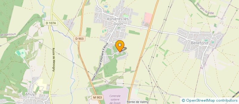 localisation de l'entreprise MONSIEUR JORGE PEREIRA  ASNIERES-LES-DIJON