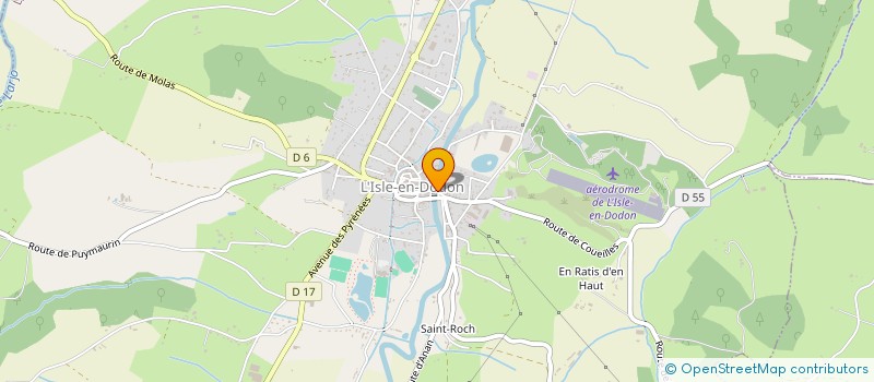 localisation de l'entreprise MONSIEUR JORGE PEREIRA FERNANDES  L'ISLE-EN-DODON